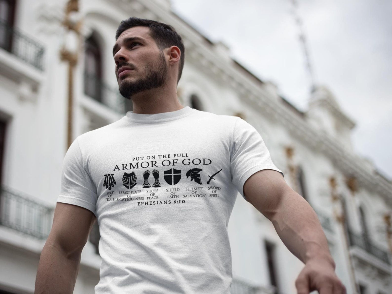 Armor of God Shirt, Ephesians 6, Father's Day Gift Tee, Christian T-shirts, Pastor Shirt, Bible Verse Shirt, Dad Gift, Christian Men Shirt, Pastor Gift, Christian
